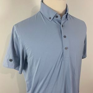 Greyson nylon blend athletic polo golf shirt, M